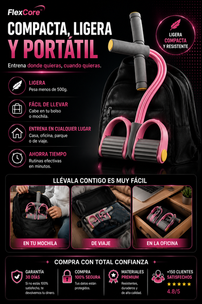 FlexCore™ | Banda de Ejercicio con Pedal