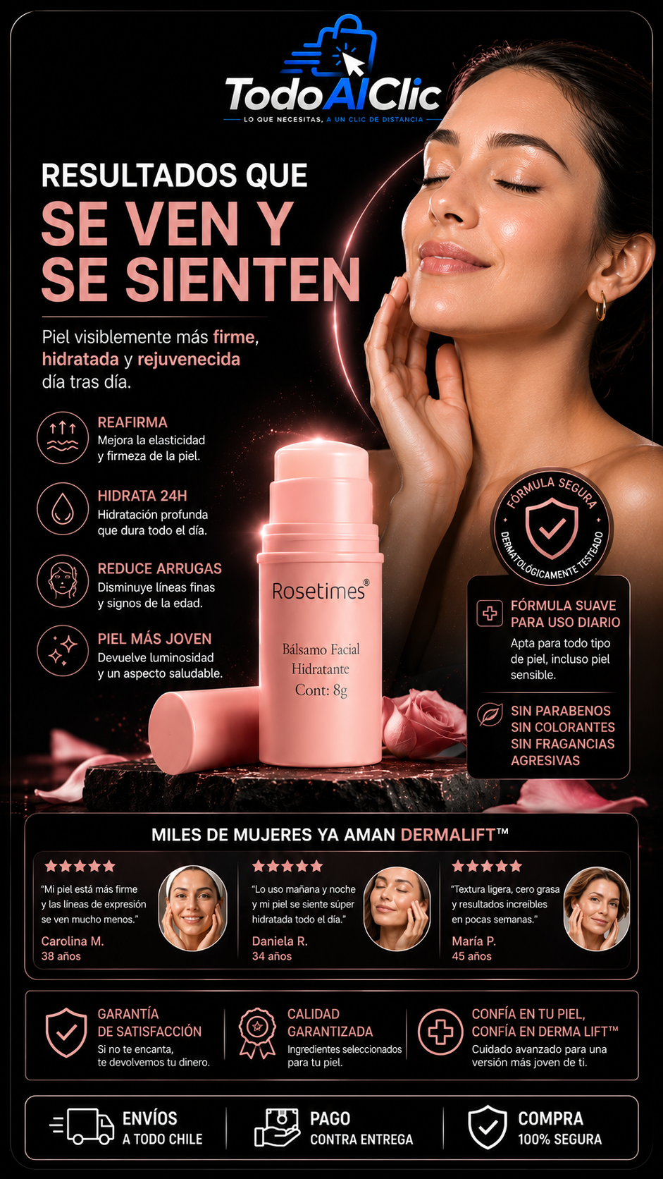 DermaLift™ | Bálsamo Facial Hidratante y Reafirmante Antiarrugas
